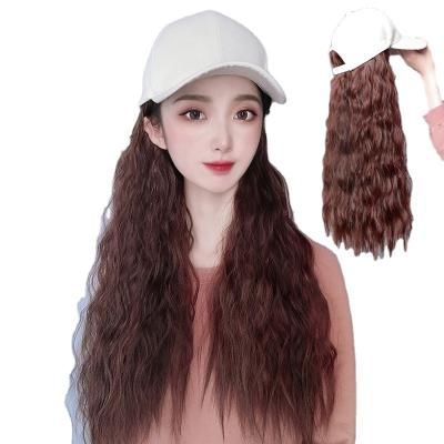 China COMMON CLIMATE Brown Straight Wigs Naturally Connect Adjustable Cap Synthetic Wig For Girl for sale