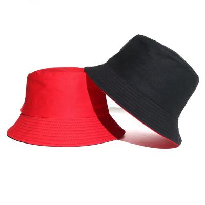 China Image CLIMATE monochrome reversible hat male and female Korean version of the tide student fisherman hat female summer for sale