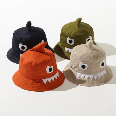 China Image CLIMATE Spring Summer Baby Hats Cartoon Shark Sun Hats Kids Boys Beach Lovely Hats Cotton Fisherman Hats for sale