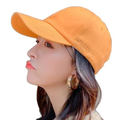 China COMMON CLIMATE Washed Cotton Pure Color Board Lightweight Men's Baseball Cap Bone Multicolor Optional Hat for sale