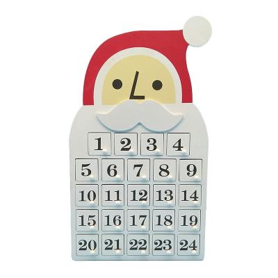 China Custom Chocolate Wooden Colored Christmas Advent Calendar for sale