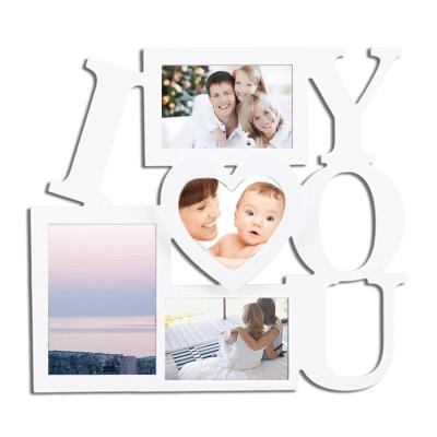 China Simple White Color Family Photo Frames Designs for sale