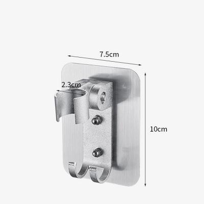 China Without Needle 2022 Wholesale Drill Free Wall Mount For Adjustable Self Adhesive Hand Shower Head Angle Holder Shower Bracket for sale