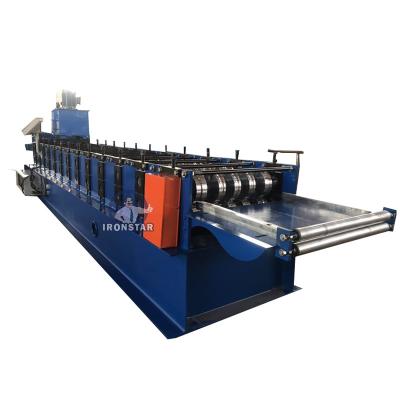 China Galvanized Metal PPGI Standing Seam Roofing Machine Standing Seam Panel Machine for sale