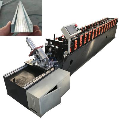 China 0.3-0.6mm Stud And Track Machine Ceiling Channel Roll Forming Machine Hydraulic Cutting for sale