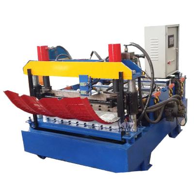 China 5.5KW Metal Roll Forming Machines Roof Sheet Curving Roll Forming Machine for sale