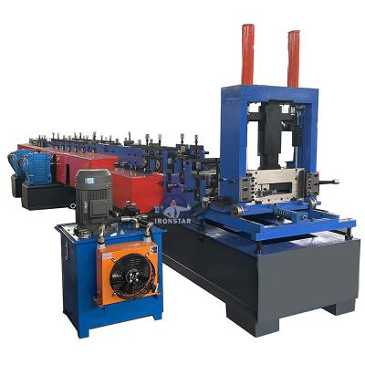 China Thickness 1-4mm Interchange CZ Purlin Roll Forming Machine High Efficiency for sale