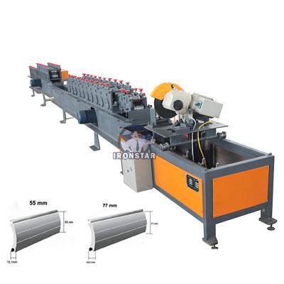 China 0.3-0.6mm Metal Sheet Pu Foam Door Shutter Roll Forming Machine Long Using Life for sale