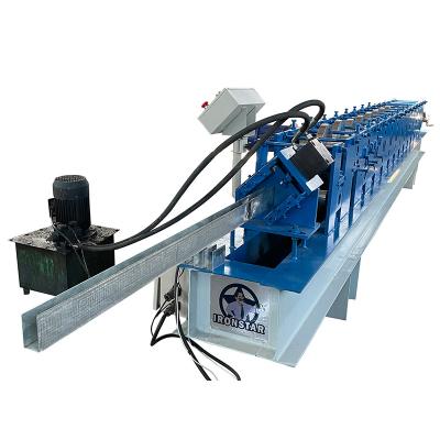 China 41*75mm U Guide Rail Rolling Shutter Making Machine Customized Feeding Width for sale