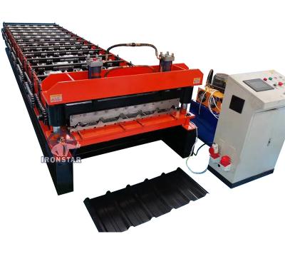 China 13 Rows 1040mm Trapezoidal Roof Roll Forming Machine PPGI Raw Material for sale