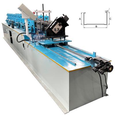 China Galvanized steel C Channel Making Machine 0.3-0.8mm Drywall Roll Forming Machine for sale