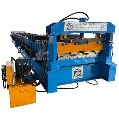 China 1000mm decking floor roll forming machine for Ecuador Floor deck roll forming machine | metal deck roll forming machine for sale