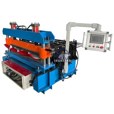 China TR4 crimping roof sheet roll forming machine in Peru Crimping machine | curving machine | automatic Horizontal crimp for sale