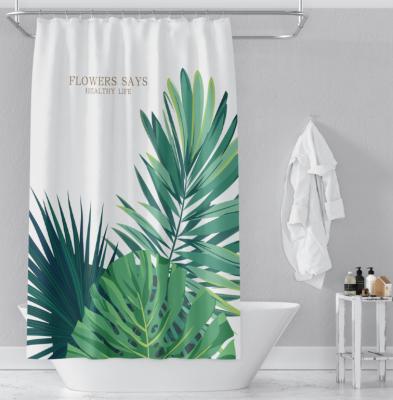 China Amazon Sustainable High Quality Bathroom Hot Selling Waterproof Shower Curtain for sale