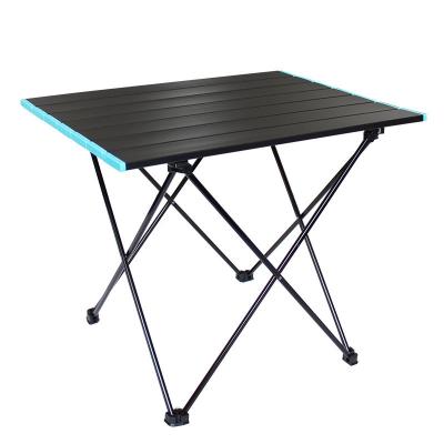 China Volume Wholesale Small Storage Barbecue Folding Camping Aluminum Lightweight Fishing Table for sale