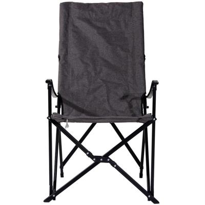 China Hot Sale Outdoor Camping Metal Travel Folding Chair High Beach Chair Party Portable Back Beach Chair for sale