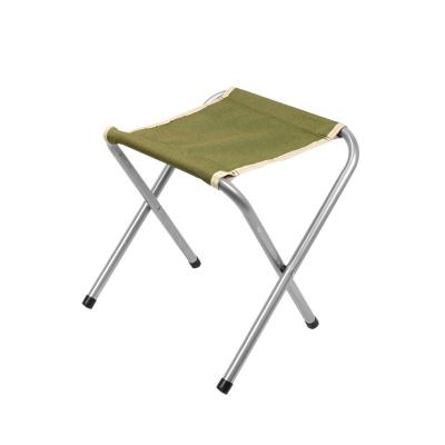 China Lightweight Folding Stools Metal Folding Stool Easy Folding And Portable New Design Oxford Cloth For Camping for sale