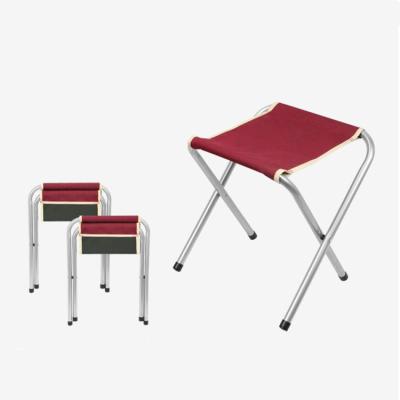 China Small Size When Folded New Design Oxford Cloth Stool Set Lightweight Folding Metal Folding Stool For Camping for sale