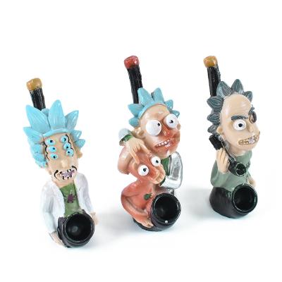 China Eco-friendly Hot Selling New Creative Character Modeling Resin Smoking Pipe Dry Tobacco Resin Pipe for sale