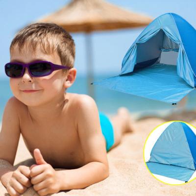 China UV-Resistant Portable Outdoor Waterproof Beach Tents UPF Sun Shelter Kids Tents Adult Beach Pop Tent for sale