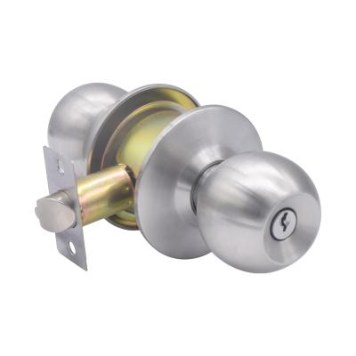 China Factory Supply Easy Installation Knob Cylindrical Door Lock Stain Steel Knobsets For Hotel Furniture Home Locks for sale