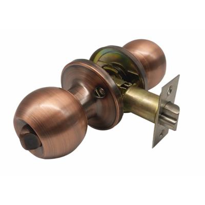 China Home/Hotel/School/Office Entrance Knob Antique Copper Tubular Locks,Door Knob With Lock for sale