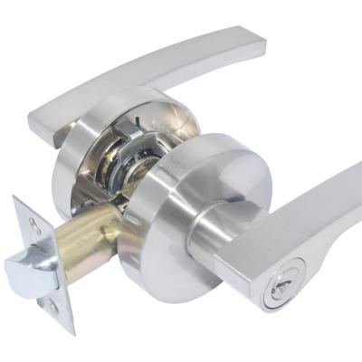 China Heavy Duty Easy Installed Apartment Apartment Zinc Alloy Hardware Lever Entry Handle Privacy Door Lock for sale