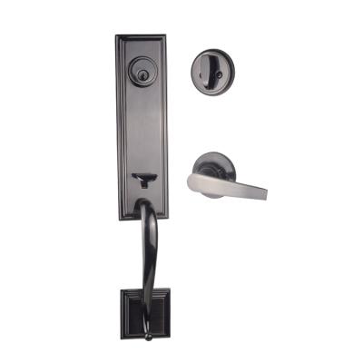 China Zinc Alloy Door Lockset Door Handle Lever Handle Apartment Single Handle Deadbolt Zinc Alloy Door Lock for sale