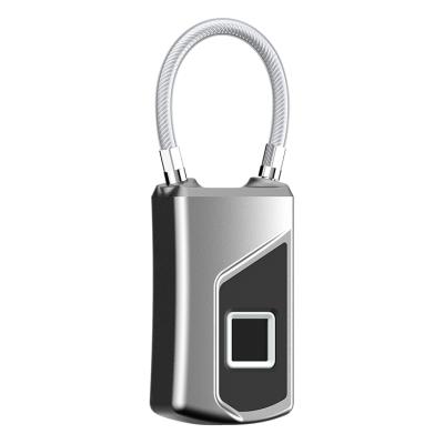 China Fingerprint Lock New Year Lag Time Biometrics Mini Size Fingerprint Luggage Padlock for sale