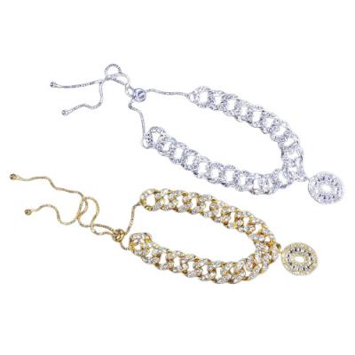 China TRENDY Women's Fashion Gold and Silver Cuban Link Anklets Stainless Steel Foot Anklets Jewelry for sale