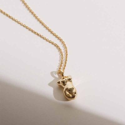 China New Style Female Body Necklace 18K Stainless Steel Gold Plated Female Body Fashionable Tasty Gold Plated Pendant Necklace 18K for sale