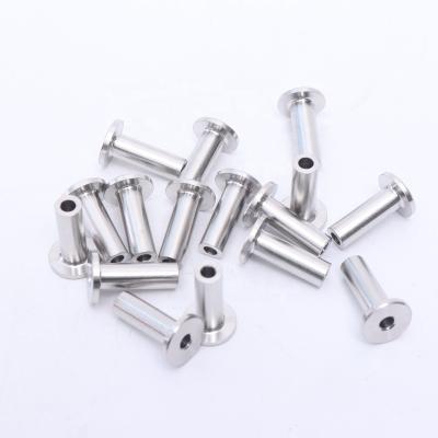 China Standard High quality Stainless Steel railing fitting Protective Sleeves 3/16 for Wire Rope Cable Wood Posts for sale