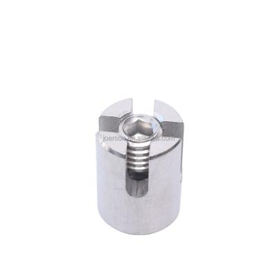 China Wire Rope Trellis Cross Clip High quality  Stainless Steel 316 Wire Rope Trellis Cross Clip Clamp Rail Droplight for sale