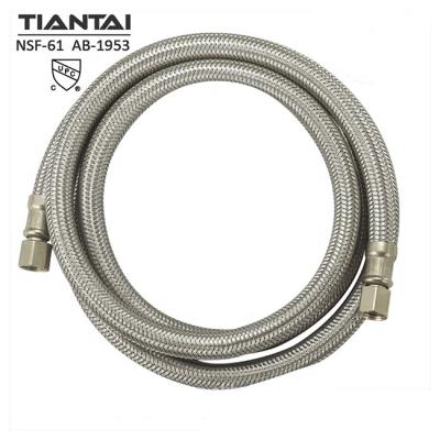 China Icemaker Water Inlet Hose Refrigeration Ice Maker Flexible Metal Braided Hose for sale