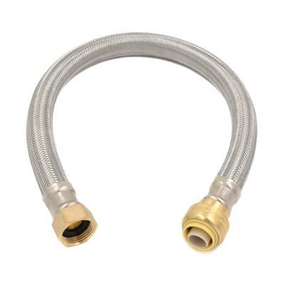 China Water Heater Hose Connector UPC Approved Stainless Steel PEX Flexible Braided Water Heater Hose Connector for sale