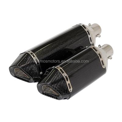 China Universal High Quality 51MM Stainless Steel Carbon Fiber Motorcycle Exhaust Muffler for sale