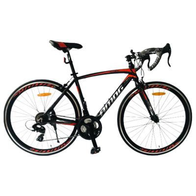 China 700c steel alloy frame road bike shimano A050 21sp stock for sale