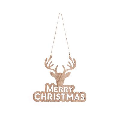 China Luxury Reindeer Wooden Laser Cut Ornaments for sale