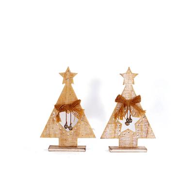 China Unique Rustic Wooden Christmas Tree Decor Christmas Tree Decor Hollow- Pin-Typed Supplies for sale