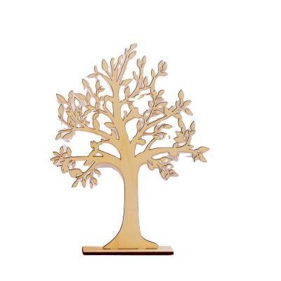 China Burlywood Easter Unique Custom Thick Tree Table Decorations Wooden Home Supplies 2021 for sale