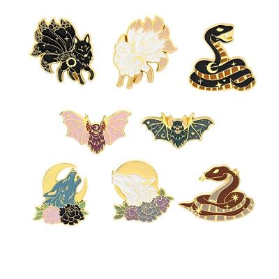 China Europe Custom shapes animal lapel enamel pin badge pins for sale