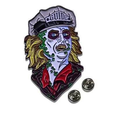 China Europe Mexico Lapel Soft Making Custom Hard Enamel Pin Goth Skeleton Enamel Pins for sale