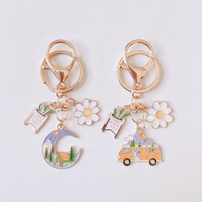 China Wholesale Custom Japanese Lovely Cartoon Europe Metal Keychain Ornament Accessories Key Chain for sale