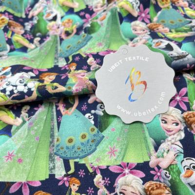 China Custom Bamboo Stretch Fiber Fabric Digital Printing Spandex 95 Lycra 5 Bamboo Jersey Baby Bamboo Fabric for sale