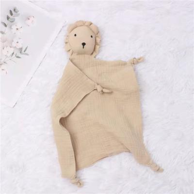 China European and American style hot sale cotton baby comforter Toy Lion Baby Comforter organic baby comforter toy for sale