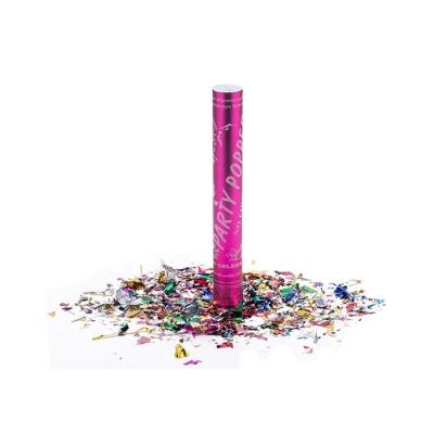 China Factory Supply Birthday Metallic Confetti Cannon Shooter Eco-Friendly Colorful Low Moq Party Snaps for sale