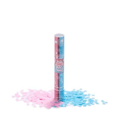 China 2020 Eco-Friendly Disposable Hot Sale Gender Reveal Confetti Cannon For Gender Revealing Baby for sale