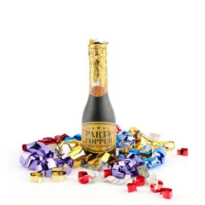 China Make Wonderful Atmosphere Champagne Bottle Mini Party Confetti Cannon Mini Popper for sale