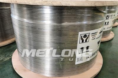 Cina linea di controllo idraulica 0.125inch tubatura idraulica di ASTM B704 ss 0,028 PSI in vendita