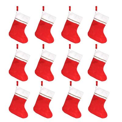 China High Quality Colorful Eco-Friendly Eco-Friendly Home Christmas Holiday Hanging Decorative Red Felt Stockings for sale